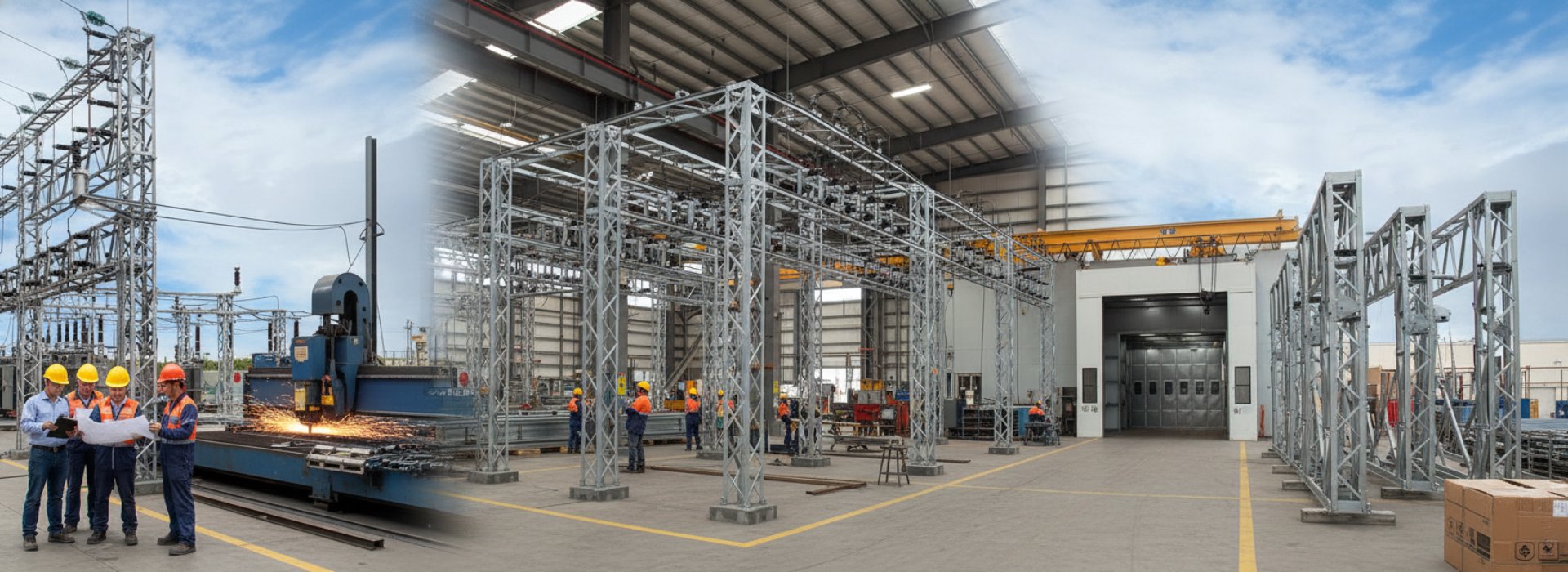 Портал ячейковый многопролетный