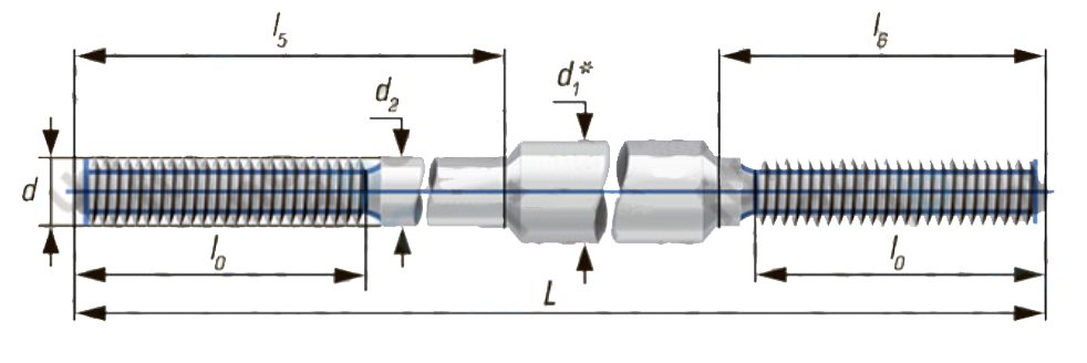 Фундаментные болты с анкерной плитой 2.2