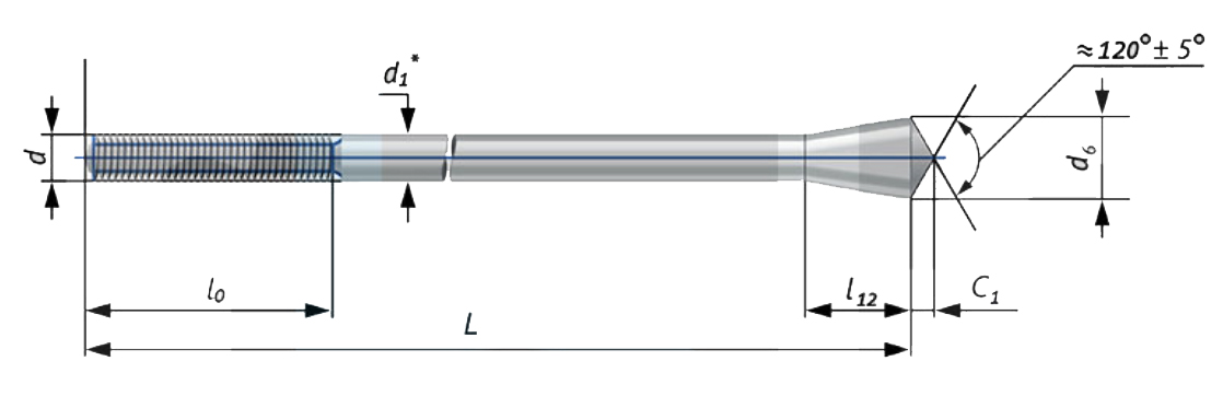 Болты фундаментные с разжимной цангой 6.1