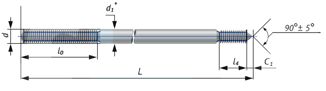 Болты фундаментные с конической втулкой 6.2