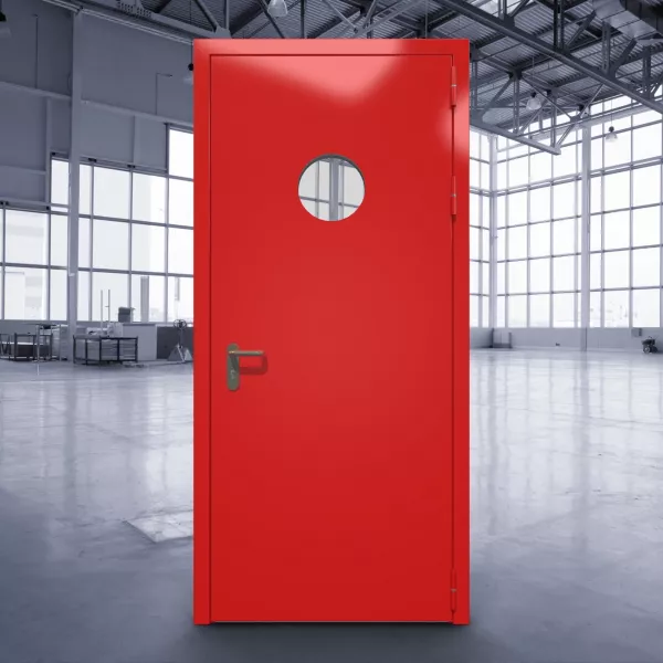 Противопожарная дверь с круглым окном ДПМО-01 EI-60