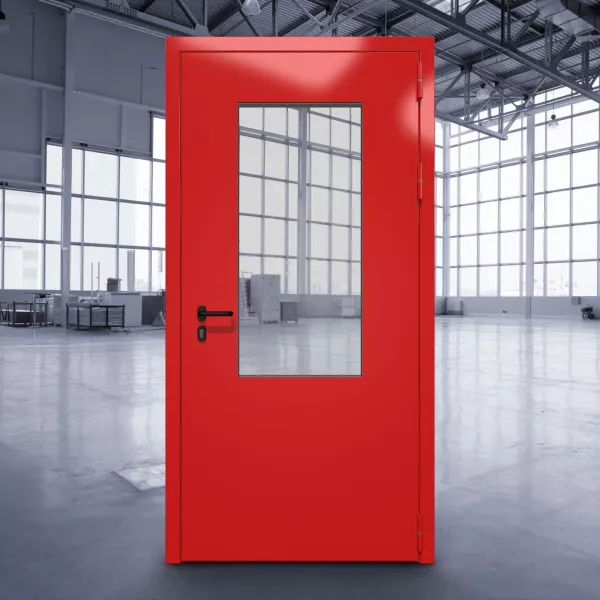 Противопожарная остеклённая дверь без порога ДПМО-01 EI-60