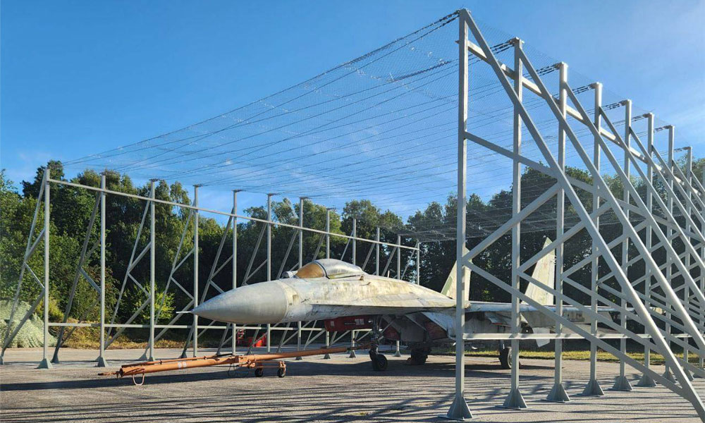 Защитные металлокаркасы для ангаров самолетов