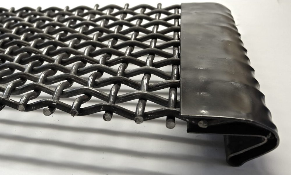 Сита с фальцами и квадратной ячейкой