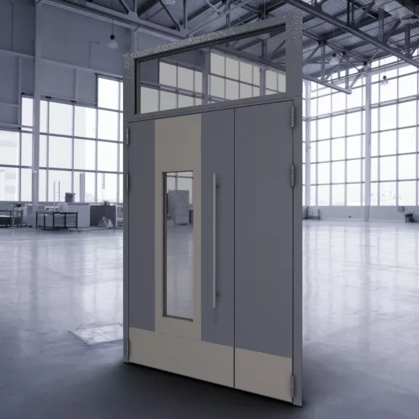 Техническая остеклённая подъездная дверь ДТМО-02Пд