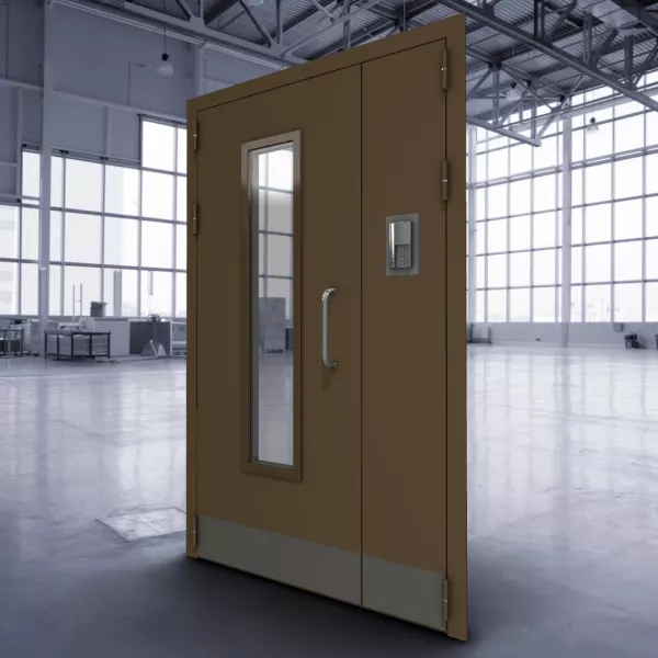 Техническая подъездная дверь с домофоном ДТМО-02Пд