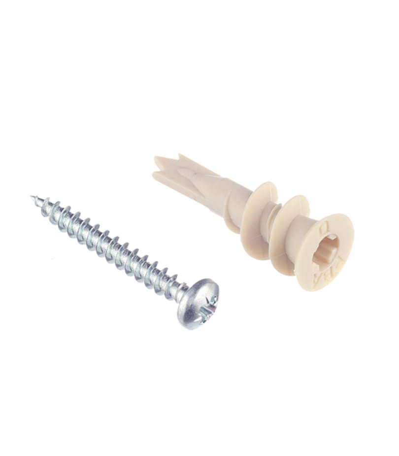 Дюбель для листовых материалов PBA 4	5x35 мм нейлон с шурупом (30 шт.)