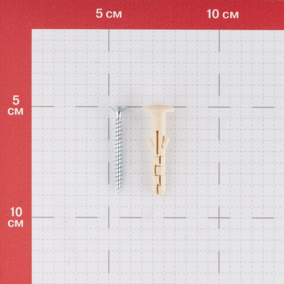 Дюбель распорный PND-6F 6x40 мм нейлон широкий фланец с шурупом (20 шт.)