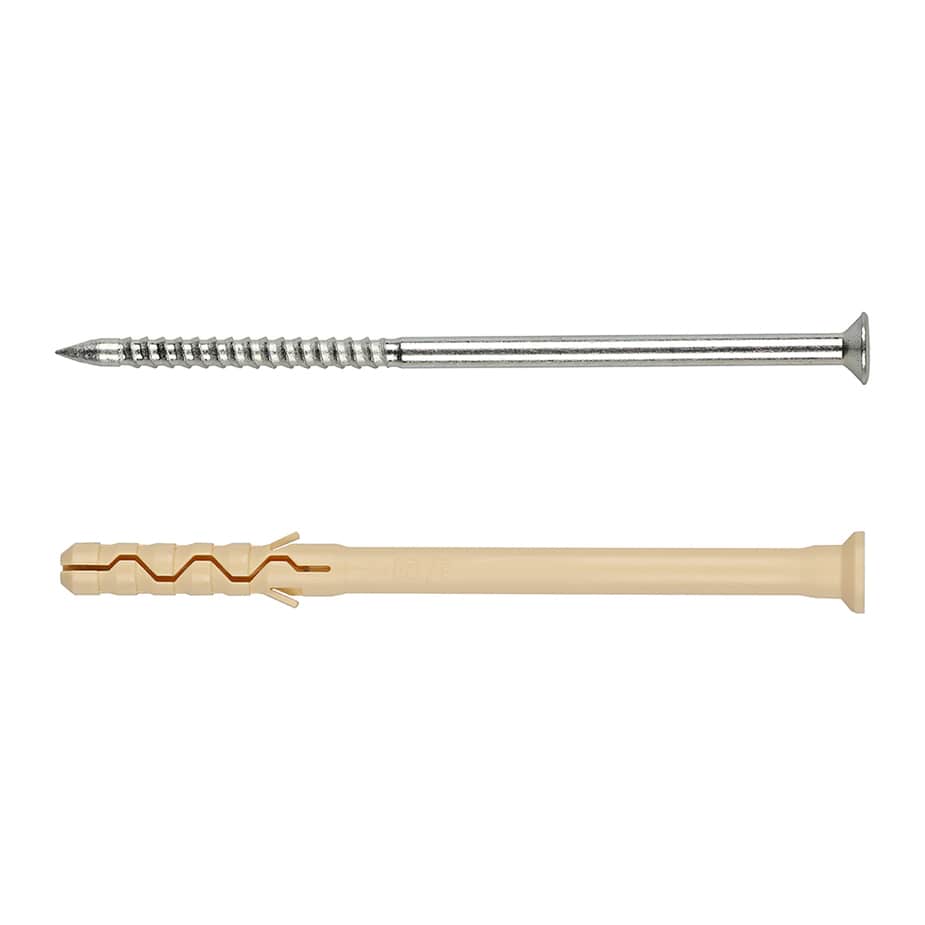 Дюбель-гвоздь 8x120 мм потайная манжета нейлон (15 шт.)