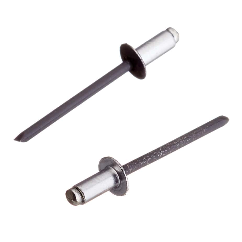 Заклепка вытяжная 4	0x8 мм алюминий/сталь серая RAL 7024 (100 шт.)