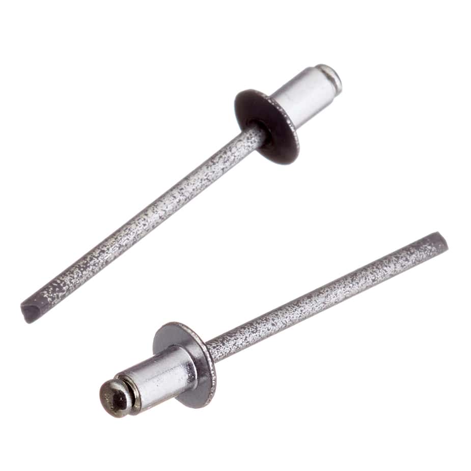 Заклепка вытяжная 4	0x6 мм алюминий/сталь серая RAL 7024 (100 шт.)