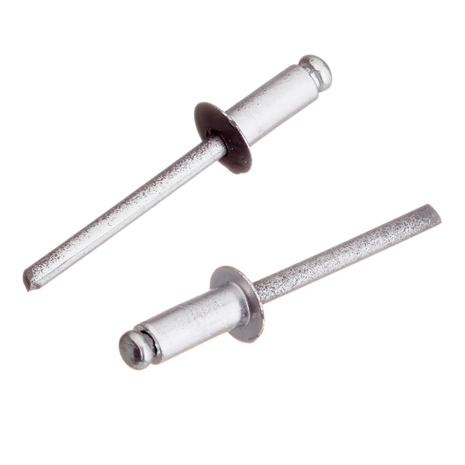 Заклепка вытяжная 4	8x12 мм алюминий/сталь серая RAL 7024 (100 шт.)