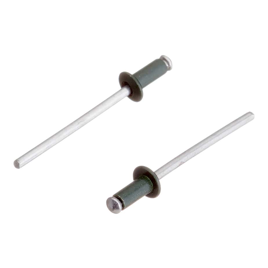 Заклепка вытяжная 3	2x6 мм алюминий/сталь зеленая RAL 6005 (100 шт.)