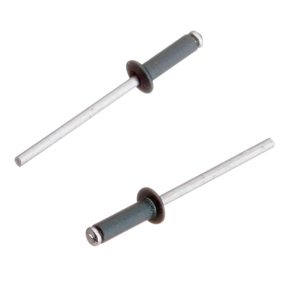 Заклепка вытяжная 3	2x10 мм алюминий/сталь зеленая RAL 6005 (100 шт.)