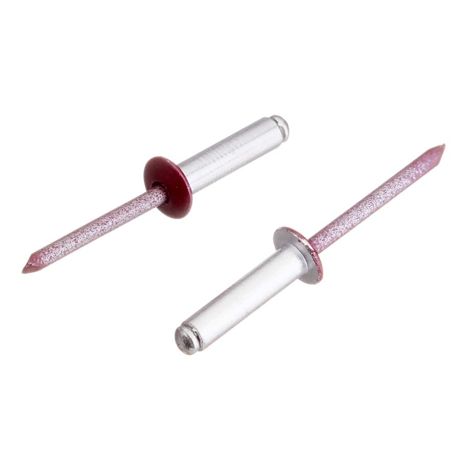 Заклепка вытяжная 4	8x8 мм алюминий/сталь красная RAL 3005 (100 шт.)