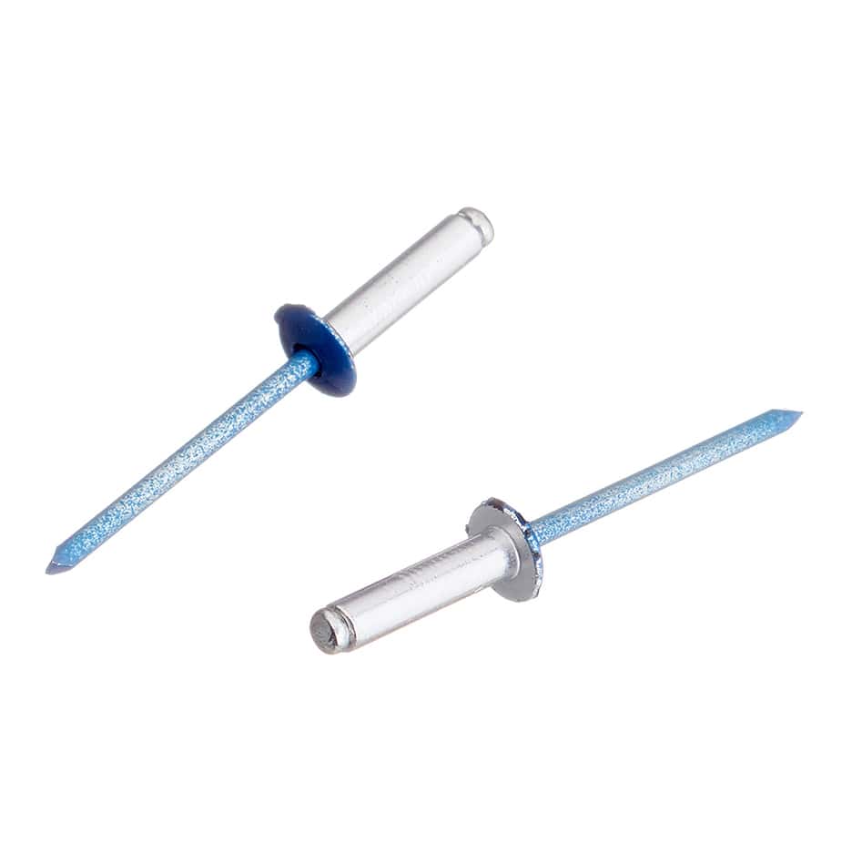 Заклепка вытяжная 4	0x16 мм алюминий/сталь синяя RAL 5005 (100 шт.)