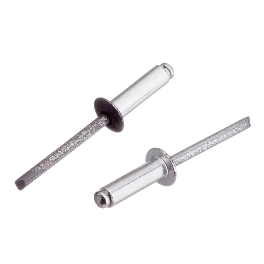 Заклепка вытяжная 4	8x16 мм алюминий/сталь серая RAL 7024 (100 шт.)