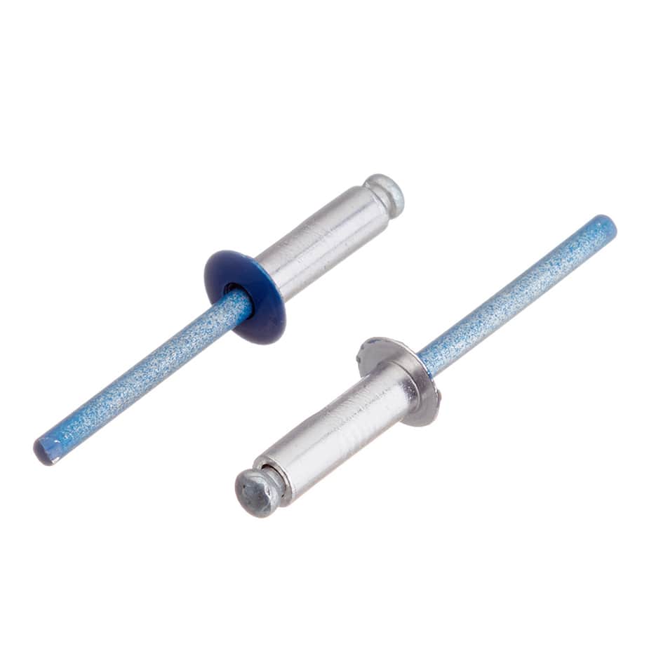 Заклепка вытяжная 4	8x16 мм алюминий/сталь синяя RAL 5005 (100 шт.)