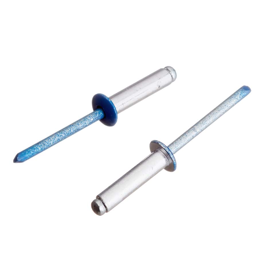 Заклепка вытяжная 4	8x18 мм алюминий/сталь синяя RAL 5005 (100 шт.)