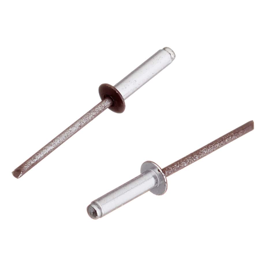 Заклепка вытяжная 4	0x16 мм алюминий/сталь коричневая RAL 8017 (100 шт.)