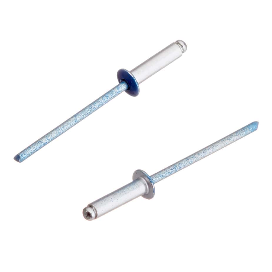 Заклепка вытяжная 3	2x12 мм алюминий/сталь синяя RAL 5005 (100 шт.)