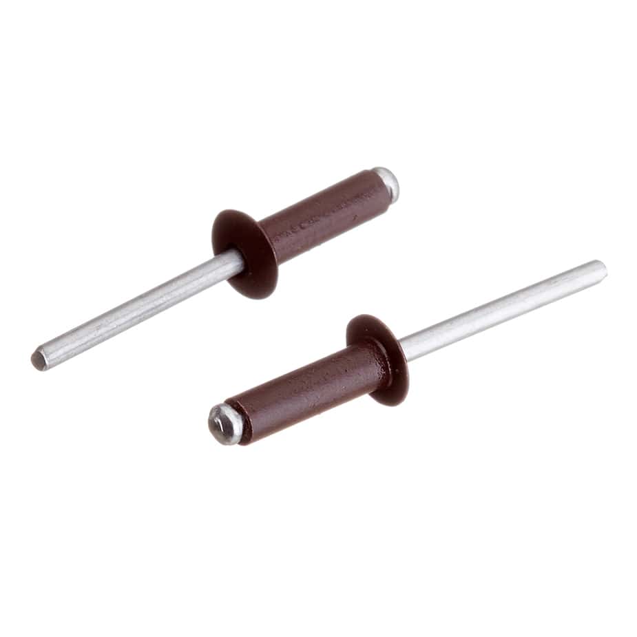 Заклепка вытяжная 4	8x16 мм алюминий/сталь коричневая RAL 8017 (100 шт.)