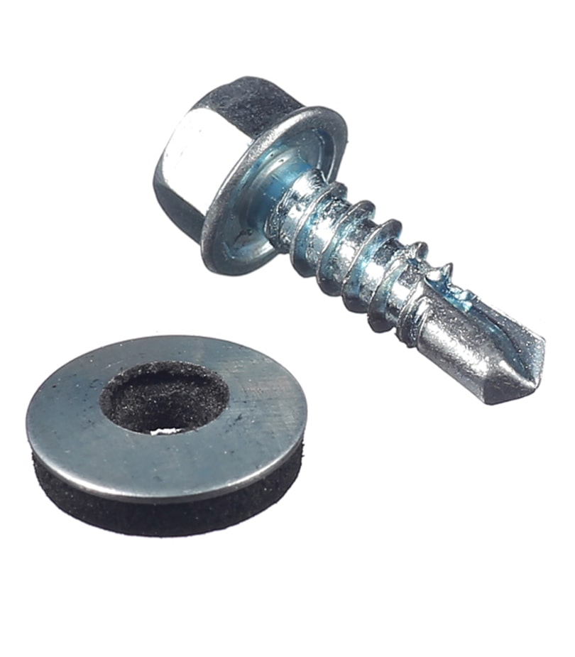 Саморезы кровельные с буром 19х5	5 мм металл-металл оцинкованные (300 шт.)