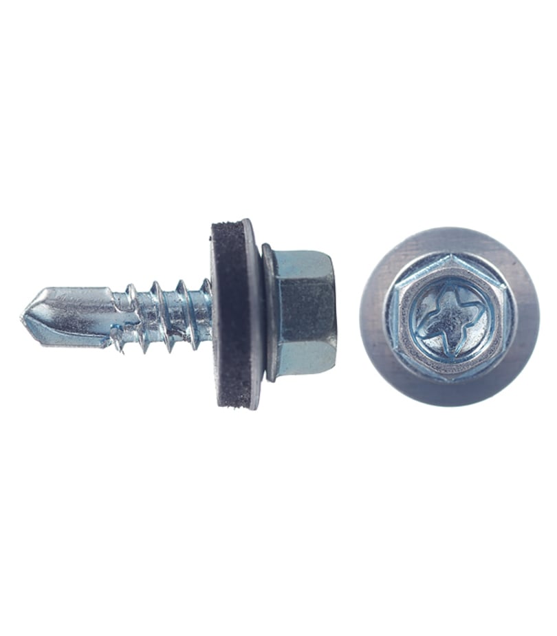 Саморезы кровельные с буром 19х5	5 мм металл-металл оцинкованные (300 шт.)