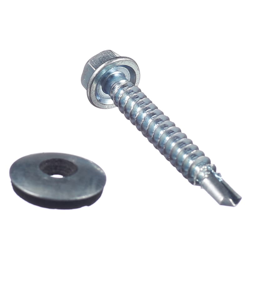 Саморезы кровельные с буром 38х5	5 мм металл-металл оцинкованные (250 шт.)