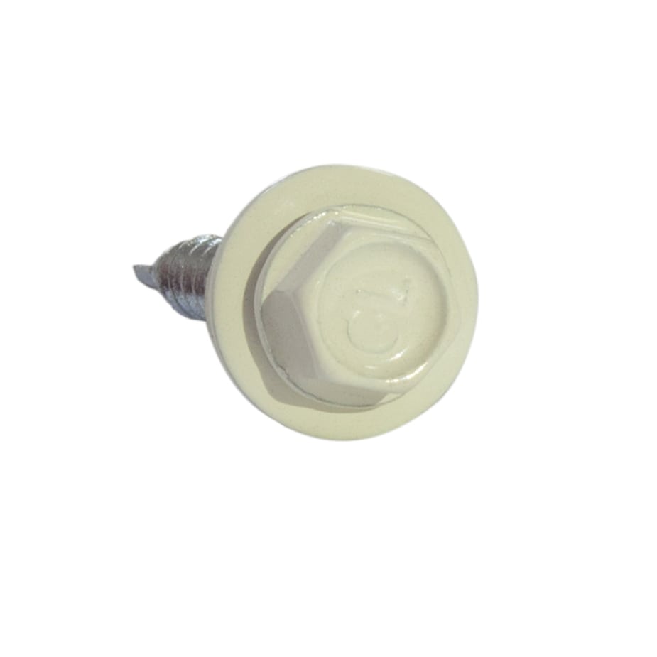 Саморезы кровельные с буром 19х5	5 мм металл-металл слоновая кость RAL 1015 Daxmer (250 шт.)