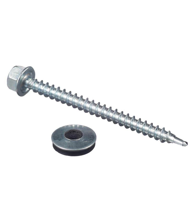 Саморезы кровельные с буром 60х4	8 мм металл-дерево оцинкованные (200 шт.)