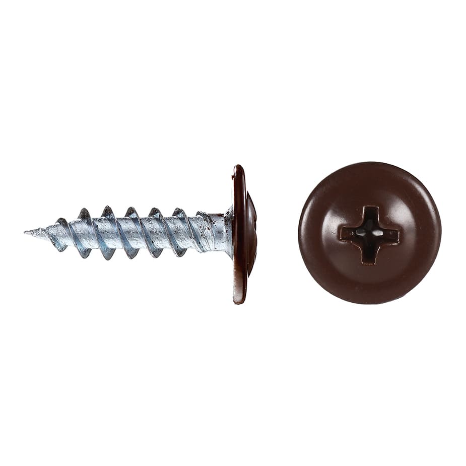 Саморезы клопы 16x4	2 мм Daxmer (200 шт.) коричневый RAL 8017