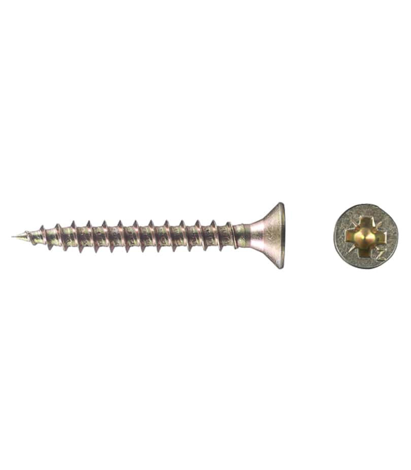 Саморезы универсальные 35x4	5 мм желтые (200 шт.)