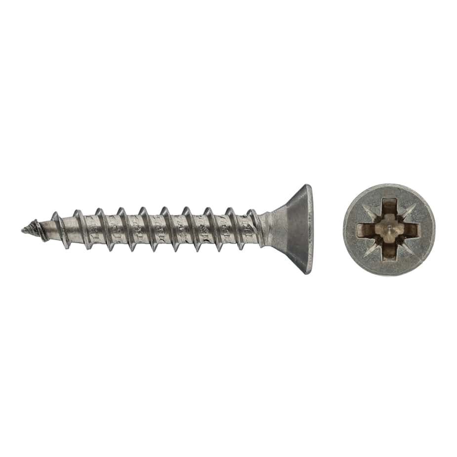 Саморезы универсальные 25x4	0 мм нержавеющая сталь (12 шт.)