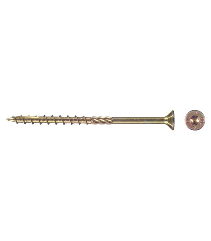 Саморезы по дереву 100x6	0 мм потайная головка конструкционные (100 шт.)