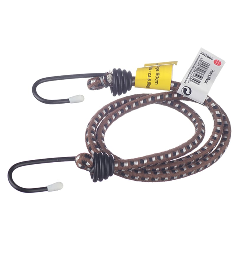 Веревка эластичная d7 мм 0	8 м Suki с металлическими крюками (1 шт.)