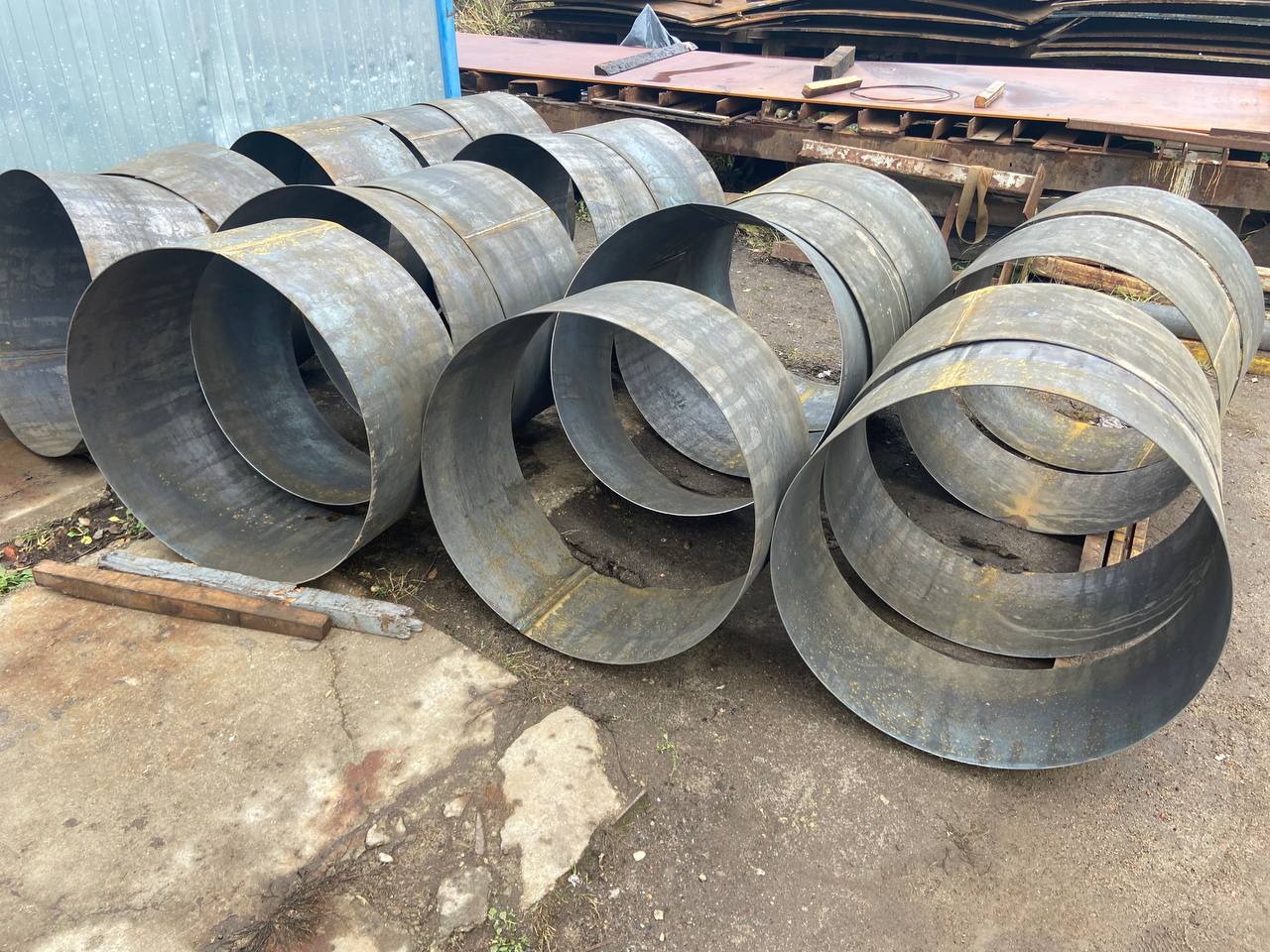 Обечайки Ст3 из листовой стали - изготовление стальных обечаек на заказ по чертежам